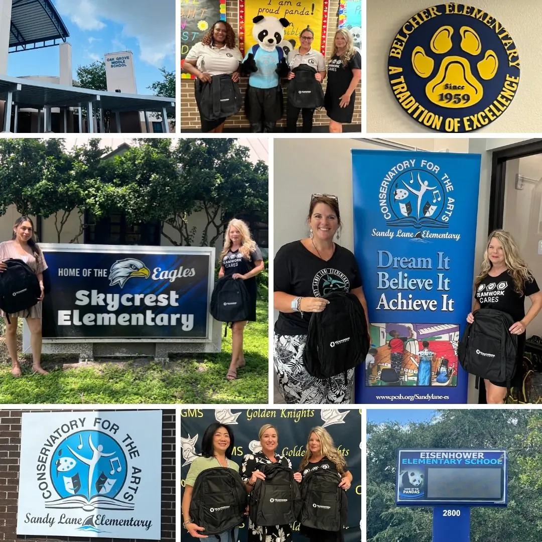 Teamwork Commerce Donates 125 Backpacks to Pinellas County Schools for Back-to-School Support
