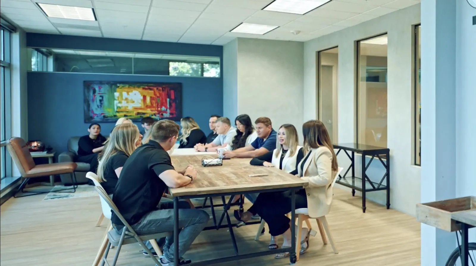 Teamwork Commerce team members working together