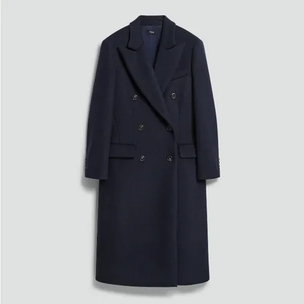 Double-breasted peacoat