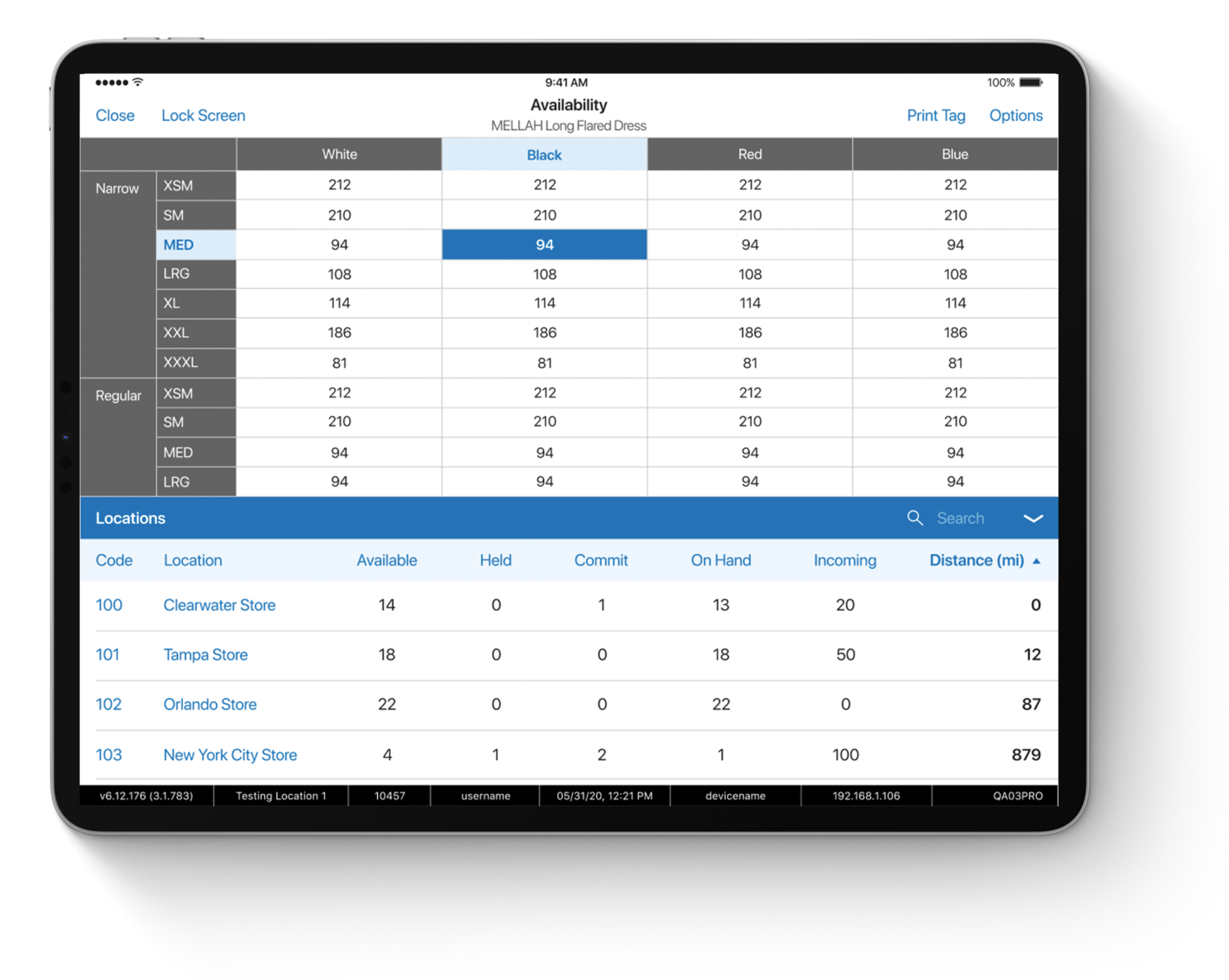 inventory availability point of sale